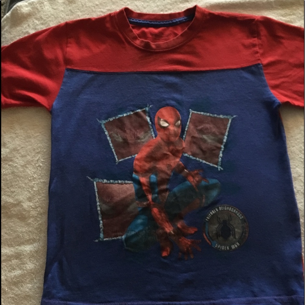 Boys spider man shirt